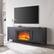 Alt View Zoom 1. Camden&Wells - Chabot Log Fireplace TV Stand for Most TVs up to 75" - Charcoal Gray.