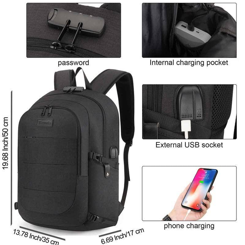 Left. Live At Space - Travel Laptop Backpack Water Resistant Anti theft Bag With Usb Charging Port And Lock 15 6 Inch Computer Business - A-blue-17.3inch.