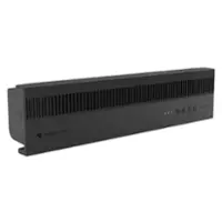 Sharper Image - PROFILE Window Fan with Reversible Exhaust, Weather Resistant Case, Black - Black - Front_Zoom