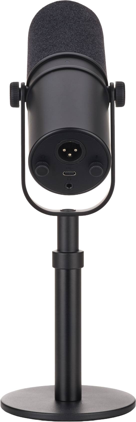 Alt View 1. Saramonic - MV POD Dynamic USB & XLR Microphone for Podcasting, Streaming, Gaming, and Recording - Black.