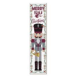 Jardine - Southern Illinois Salukis 11" x 46" Nutcracker Holiday Leaner Sign - White