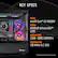 KEY SPECS
CPU
Intel® Core™ i9-14900KF
GPU
NVIDIA® GeForce RTX™ 5070
MEMORY
32GB - DDR5 6000MT/s
STORAGE
1TB NVMe M.2 SSD
*Exact components may vary from image