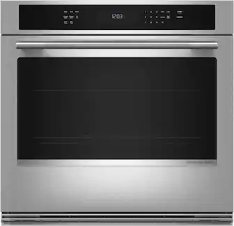 KitchenAid - 30 inch Built-In Single Electric Wall Oven with No Preheat Air Fry Mode - Stainless Steel