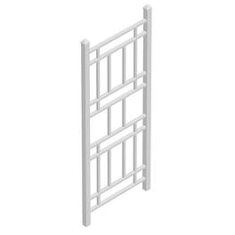 Dura-Trel - Wellington 28 x 75 Inch PVC Vinyl Outdoor Garden Patio Trellis - White