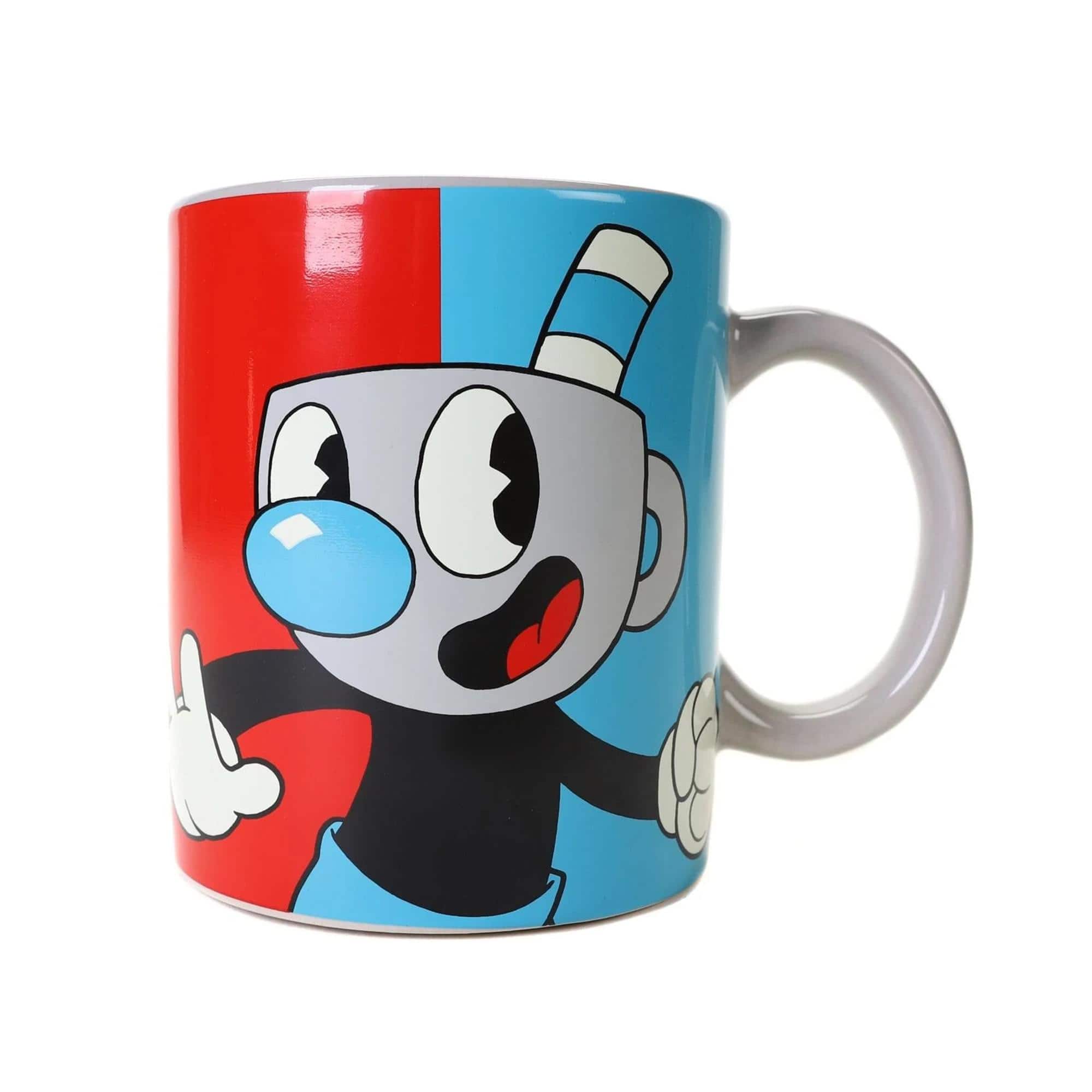 Just Funky - Cuphead and Mugman 16oz Ceramic Mug - Red