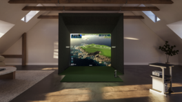 Foresight Sports - Complete Golf Sim Package w/ GCQuad Launch Monitor, 11ft Frame, with Frame Extension Projector, Gaming PC, Screen, & Mat - White