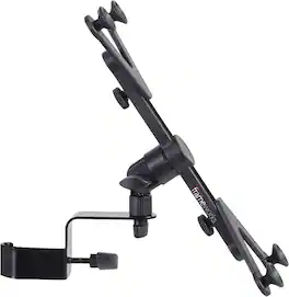 Gator Frameworks - Universal Tablet Clamping Mount with 2-Point System and Multi-Surface Desktop Attachment - Black