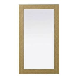 Elegant Kitchen and Bath - Noah Wooden Rectangle Mirror 18 x 32 - Honey Brown