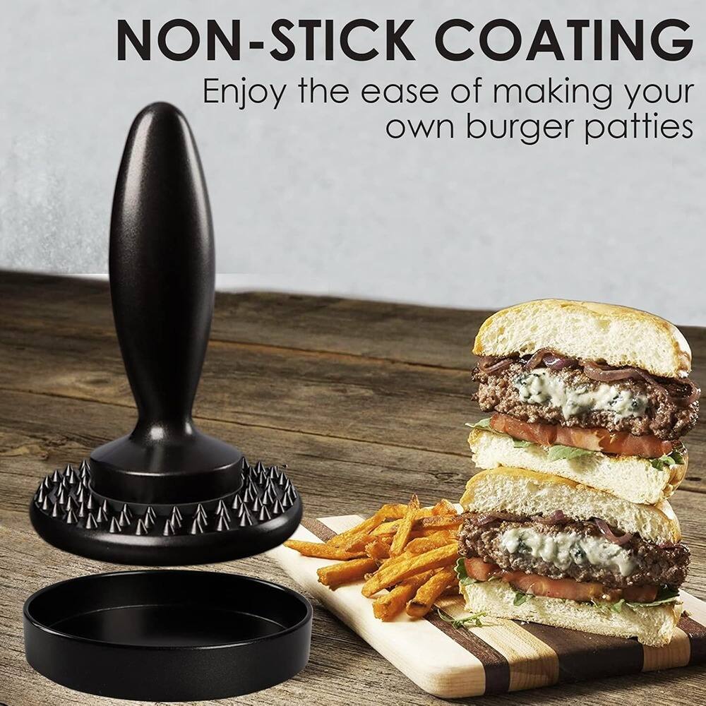 NON-STICK COATING  
Enjoy the ease of making your own burger patties