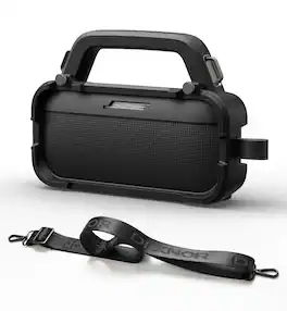 SURITCH - Protective Case for Bose SoundLink Flex 2nd Gen/SoundLink Flex Bluetooth Portable Speaker with Handle & Shoulder Strap - Black