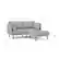 Alt View 3. Burrow - Modern Field 2-Seat Sofa with Attachable Ottoman - Carbon.