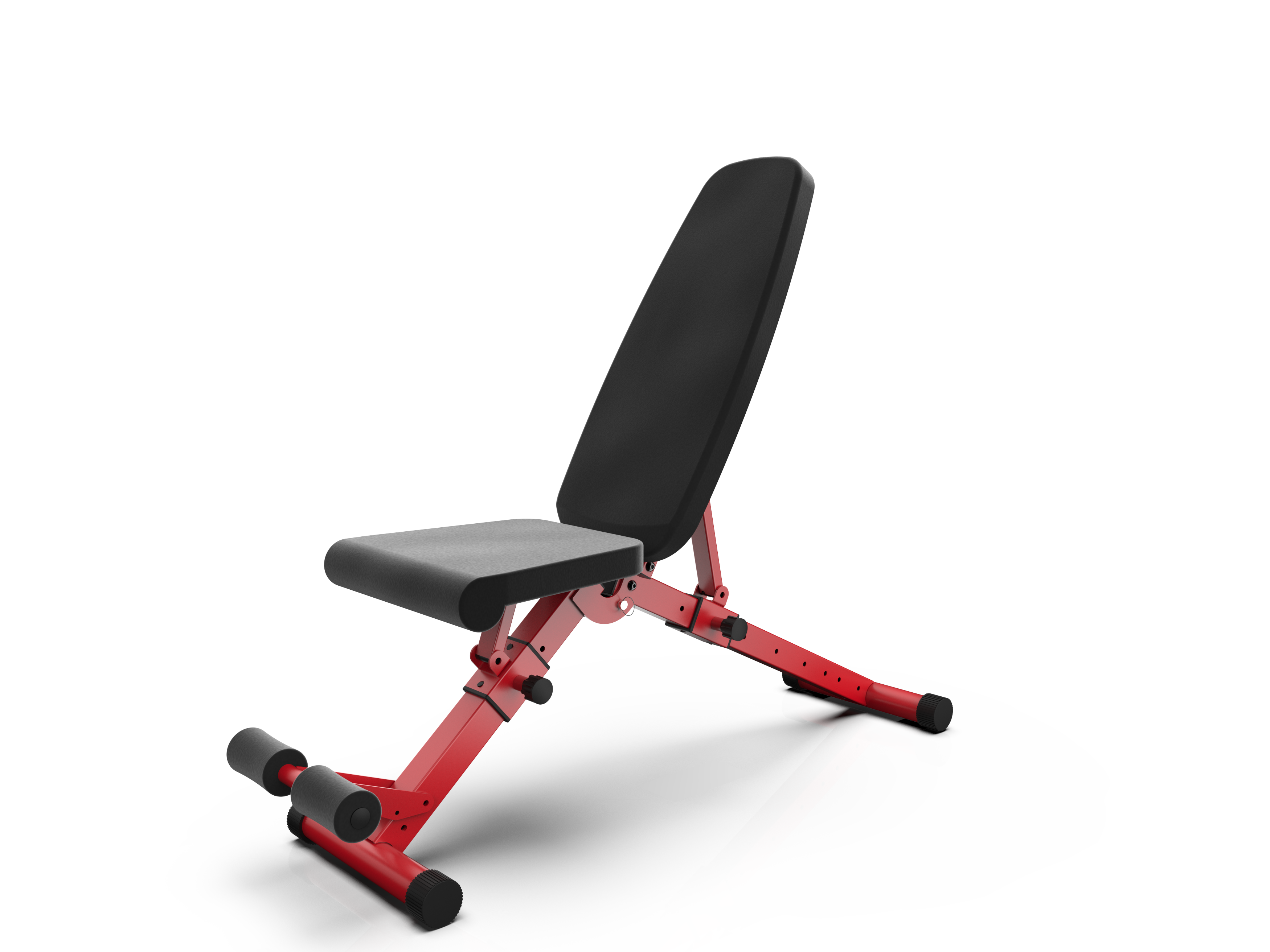 ELEMENT ACE - Adjustable Weight Training Bench with 7-Position Backrest for Full-Body Strength Workouts and Compact Folding Design - Antique Black