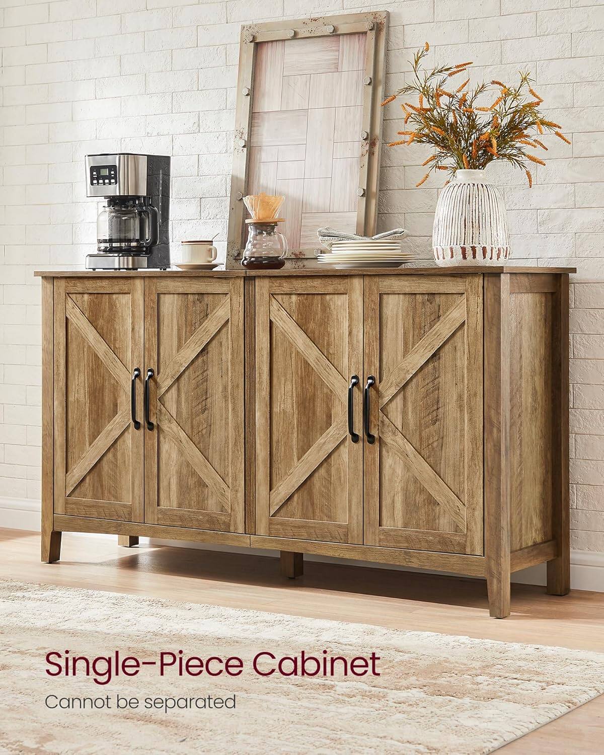 Single-Piece Cabinet  
Cannot be separated