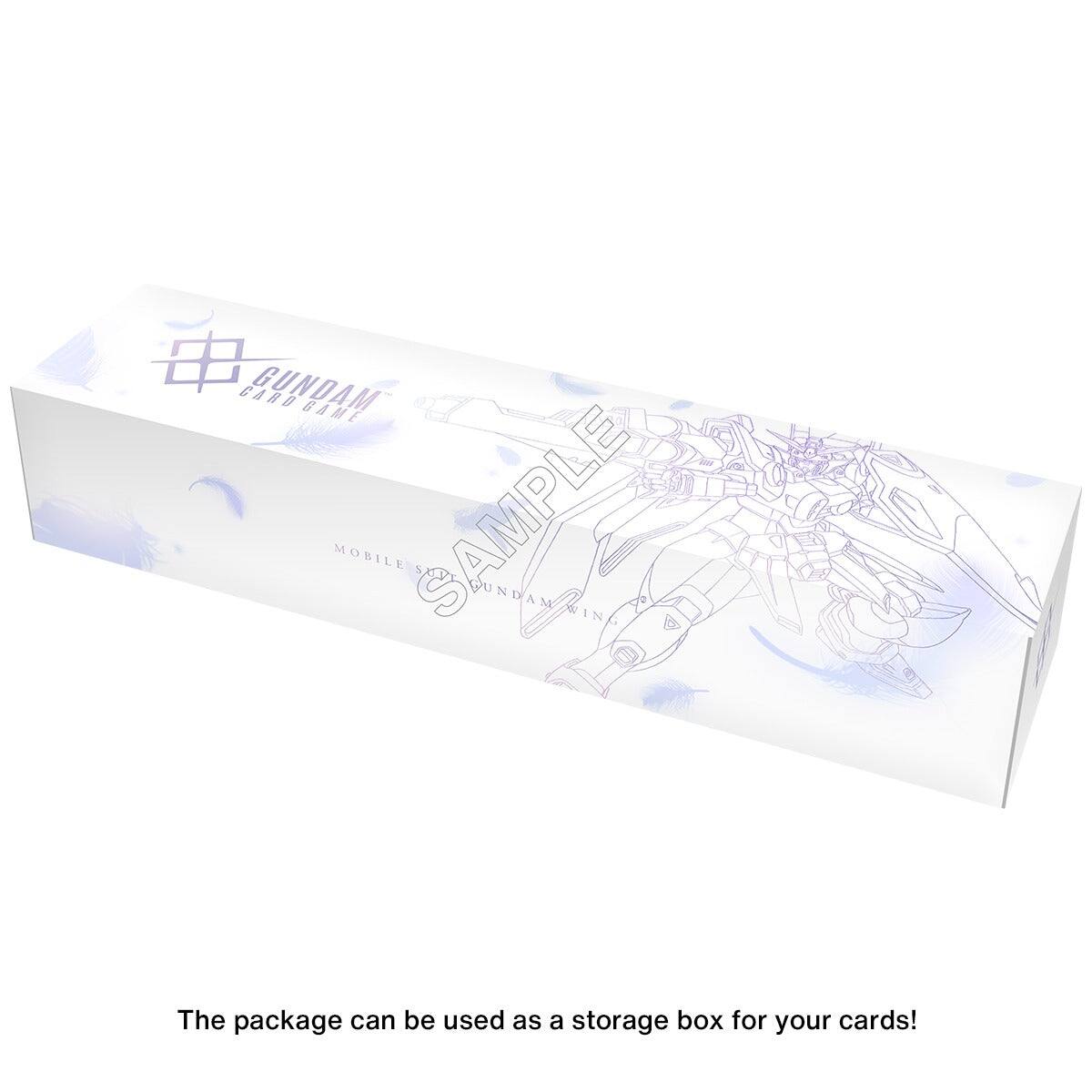 CARD GUNDAM GAME MOBILE SAMPLE SOUNDAM PUNDAM WING

The package can be used as a storage box for your cards!