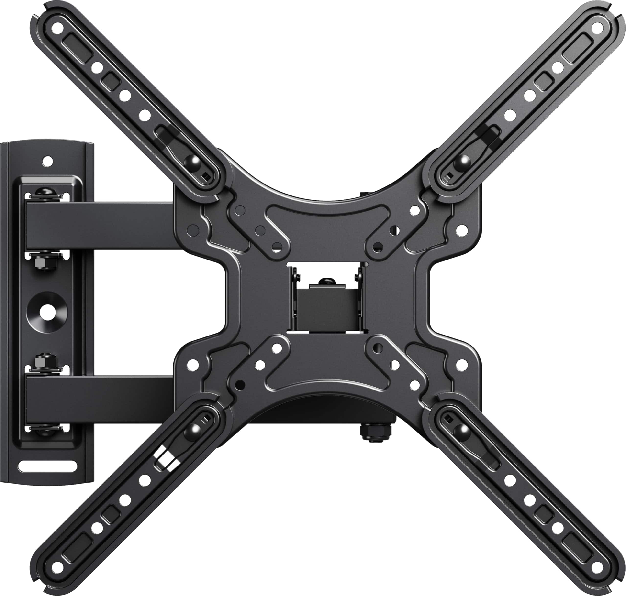Dazzed Corner - Full Motion Corner TV Wall Mount for 32‑60" TVs, Swivel Tilt Articulating Bracket, 400x400 VESA - Black