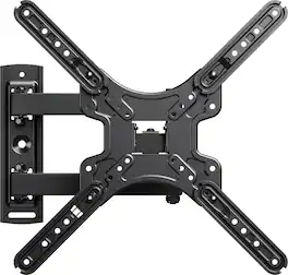 Dazzed Corner - Full Motion Corner TV Wall Mount for 32‑60" TVs, Swivel Tilt Articulating Bracket, 400x400 VESA - Black