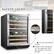 Alt View Zoom 12. Lanbo - 44 Bottle Compressor Dual Zone Wine Fridge with Recessed Interior LED Lighting - Black.