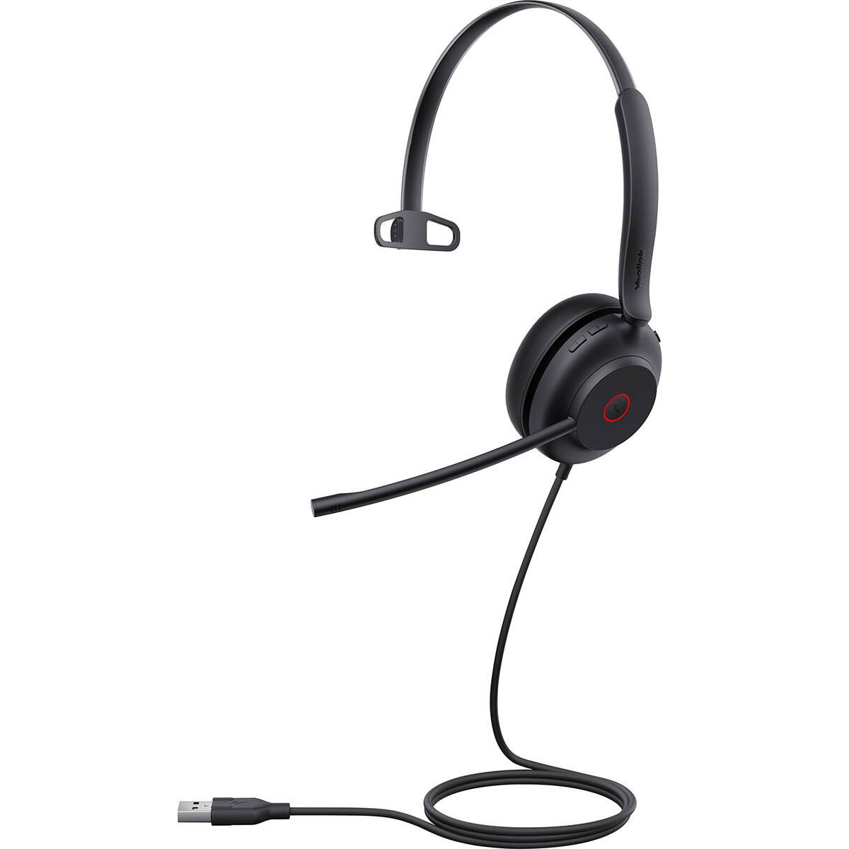 Alt View 3. Yealink - Yealink Yealink USB Wired Headset - Black.