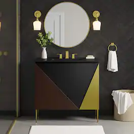 Alchemist Bathroom Vanity Basin Included by Modway - Black Black