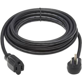 Eaton Tripp Lite Series Power Extension Cord, Right-Angle NEMA 5-15P to NEMA 5-15R - 13A, 120V, 16 AWG, 15 ft. (4.6 m) - Black
