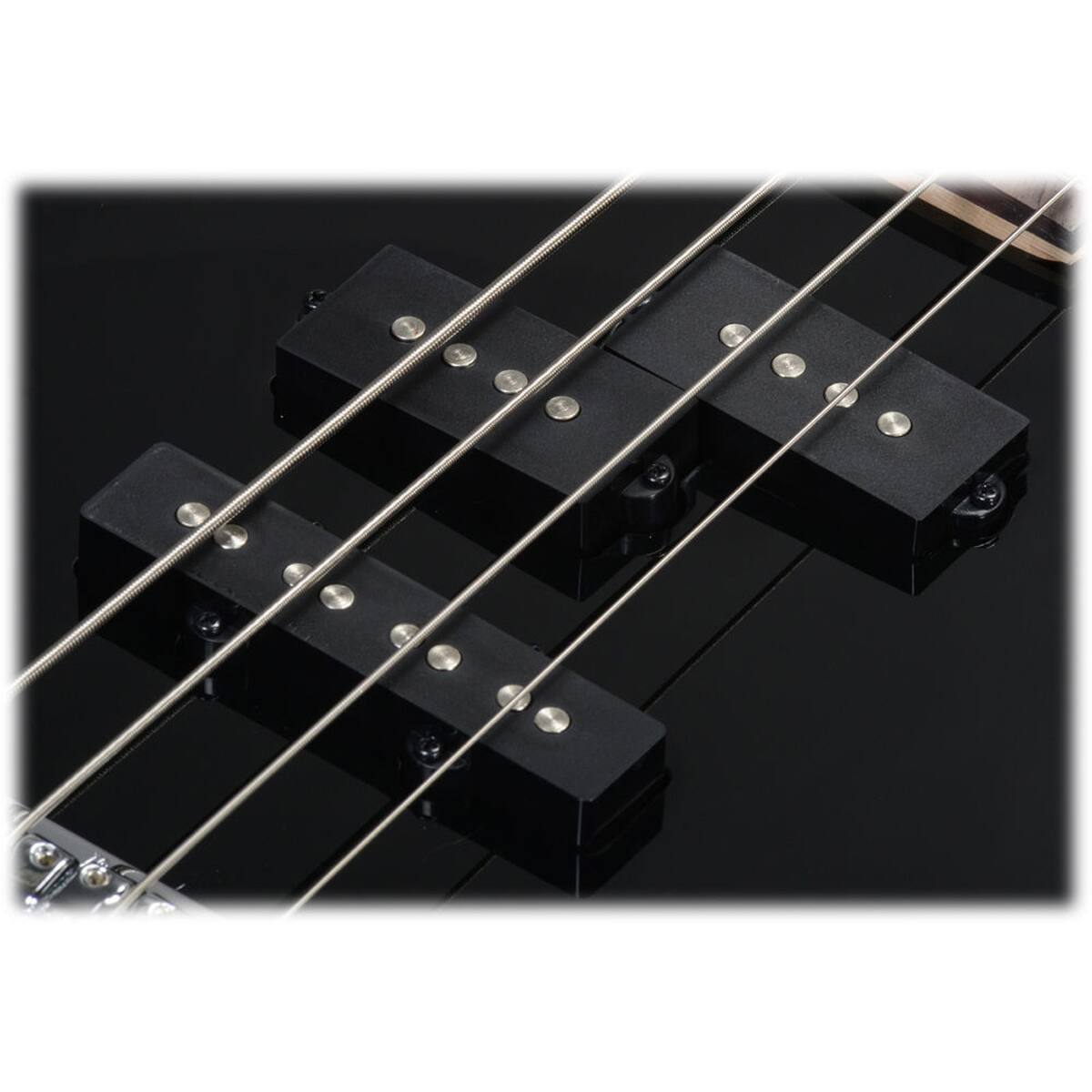 Alt View 7. Ibanez - Ibanez miKro Series GSRM20 Electric Bass Guitar, Black - Black.