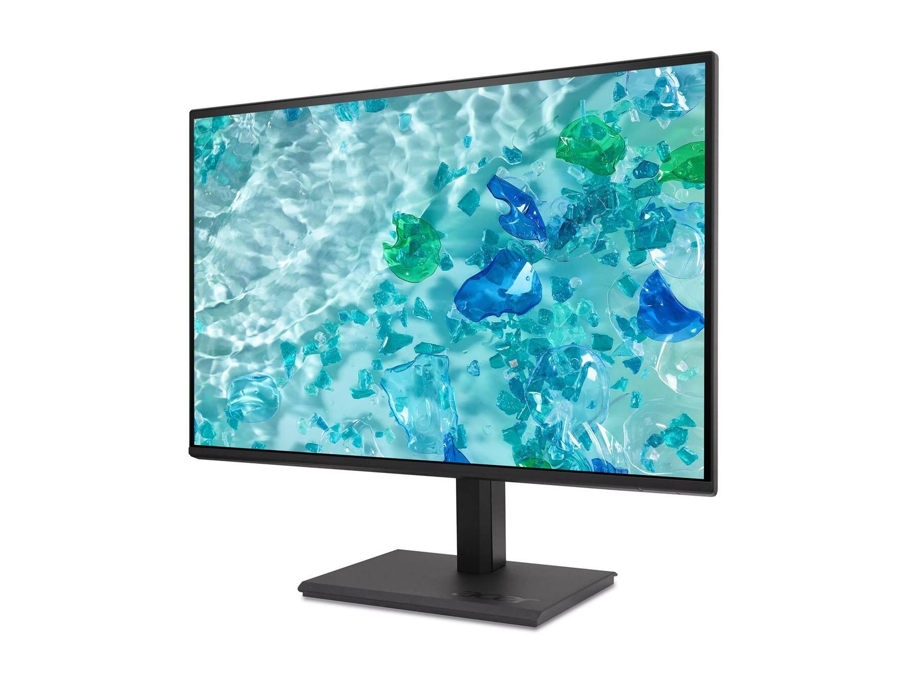 Left. Acer - Vero 24" LED Monitor 1920x1080 75Hz B247Y Gbmiprx - Black.