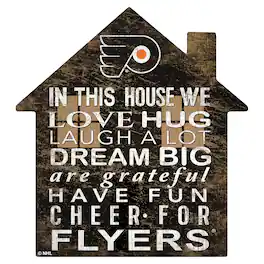 Fan Creations - Philadelphia Flyers 12'' Team House Sign - Multicolor