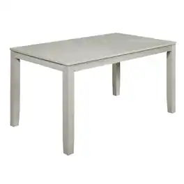 New Classic Furniture - Furniture Pascal 59" Wood Rectangle Dining Table in Driftwood - Brown