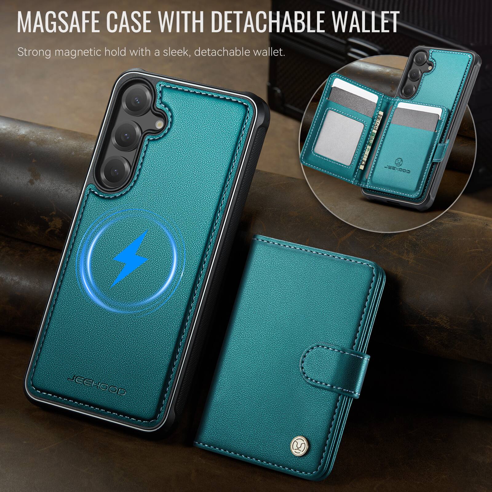 MAGSAFE CASE WITH DETACHABLE WALLET

Strong magnetic hold with a sleek, detachable wallet.