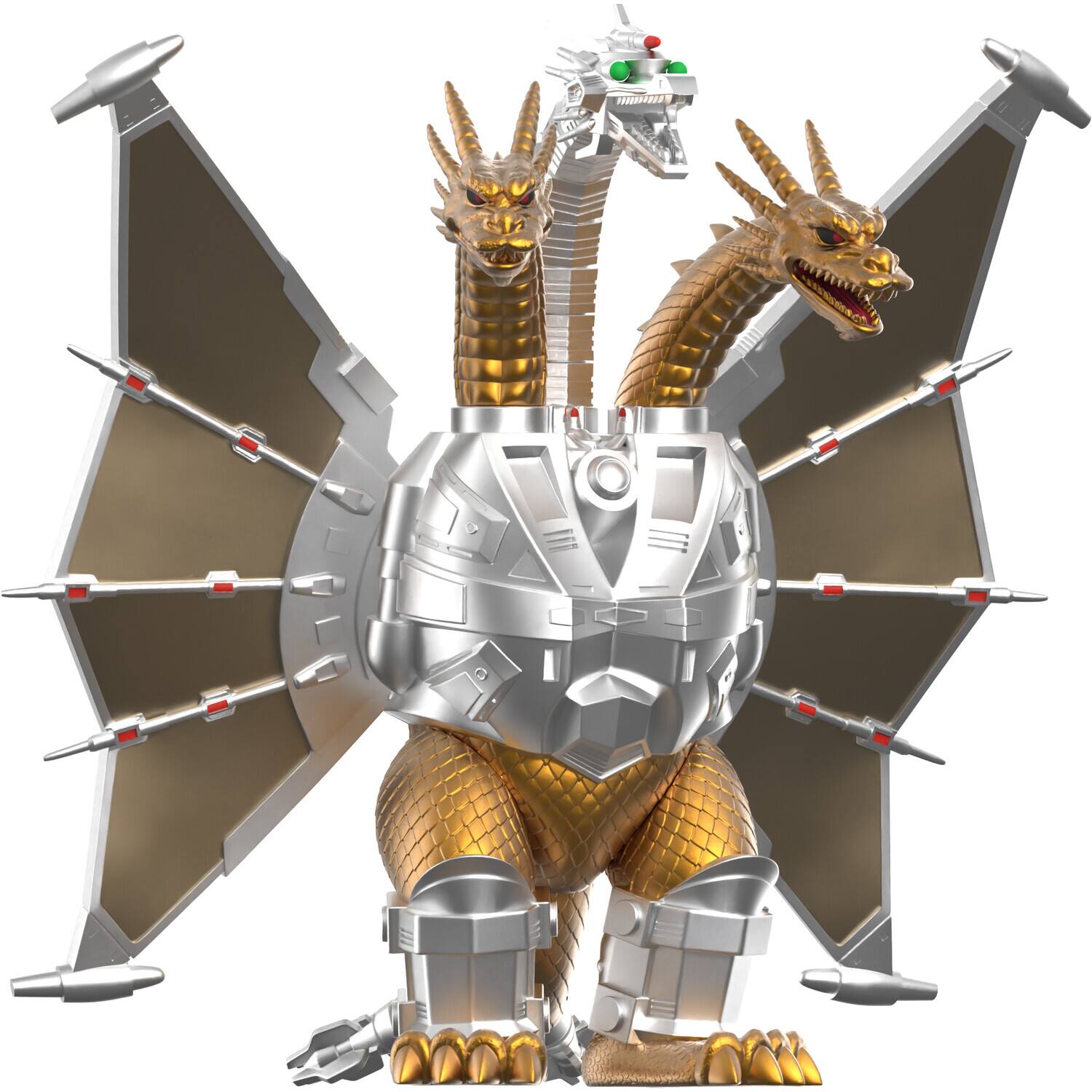 Alt View 3. Super7 - Super7 - Toho - ReAction Figures Wv11 - Mecha King Ghidorah   - COLLECTIBLES - Multicolor.
