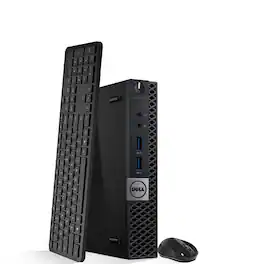 Dell - Refurbished Excellent - Optiplex 5060 Tiny Desktop PC | Intel Core i5-8th 3.0GHz | 8GB DDR4 RAM | 128GB+ 500 GB HDD | KB & Mouse| Wi-Fi | Win11 - Black
