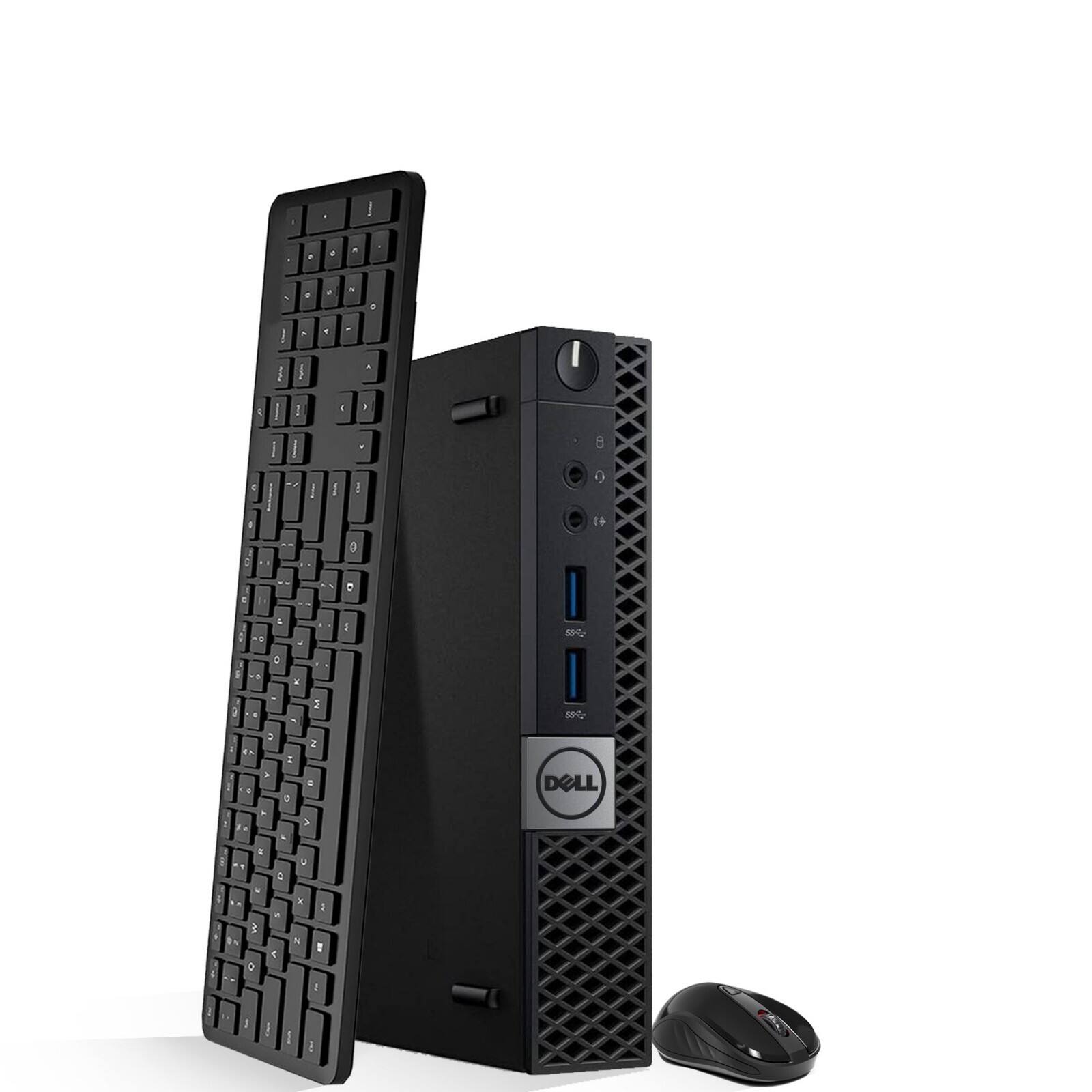 Dell - Refurbished Excellent - Optiplex 5060 Tiny Desktop PC | Intel Core i5-8th 3.0GHz | 8GB DDR4 RAM | 128GB+ 500 GB HDD | KB & Mouse| Wi-Fi | Win11 - Black