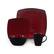 Alt View 1. Gibson - Gibson Soho Lounge 16 Piece Square Stoneware Dinnerware Set in Red and Black - Red.