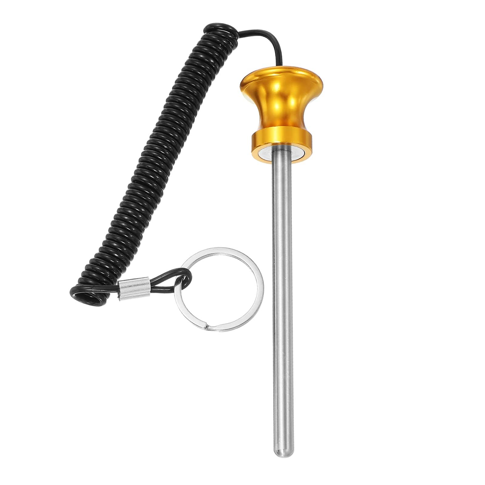 Unique Bargains - Weight Stack Pin, Gym Pin Strength Training Replacement with Pull Rope, 0.3 x 4.7 Inch for Home/Gym Machine - Gold price history on PriceWatchPro