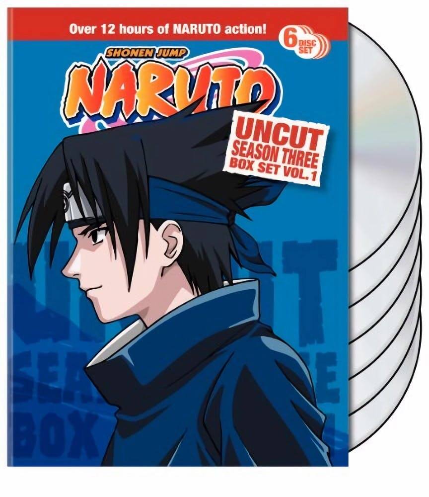Front. Naruto Uncut Season 3 Vol 1 Box Set (DVD Boxed Set) [DVD].