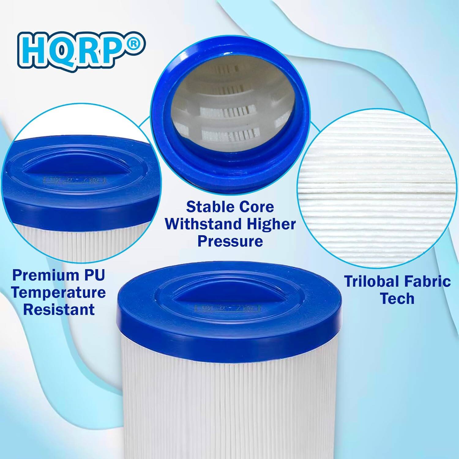 HQRPO® Stable Core Withstand Higher Pressure Premium PU Temperature Resistant Trilobal Fabric Tech