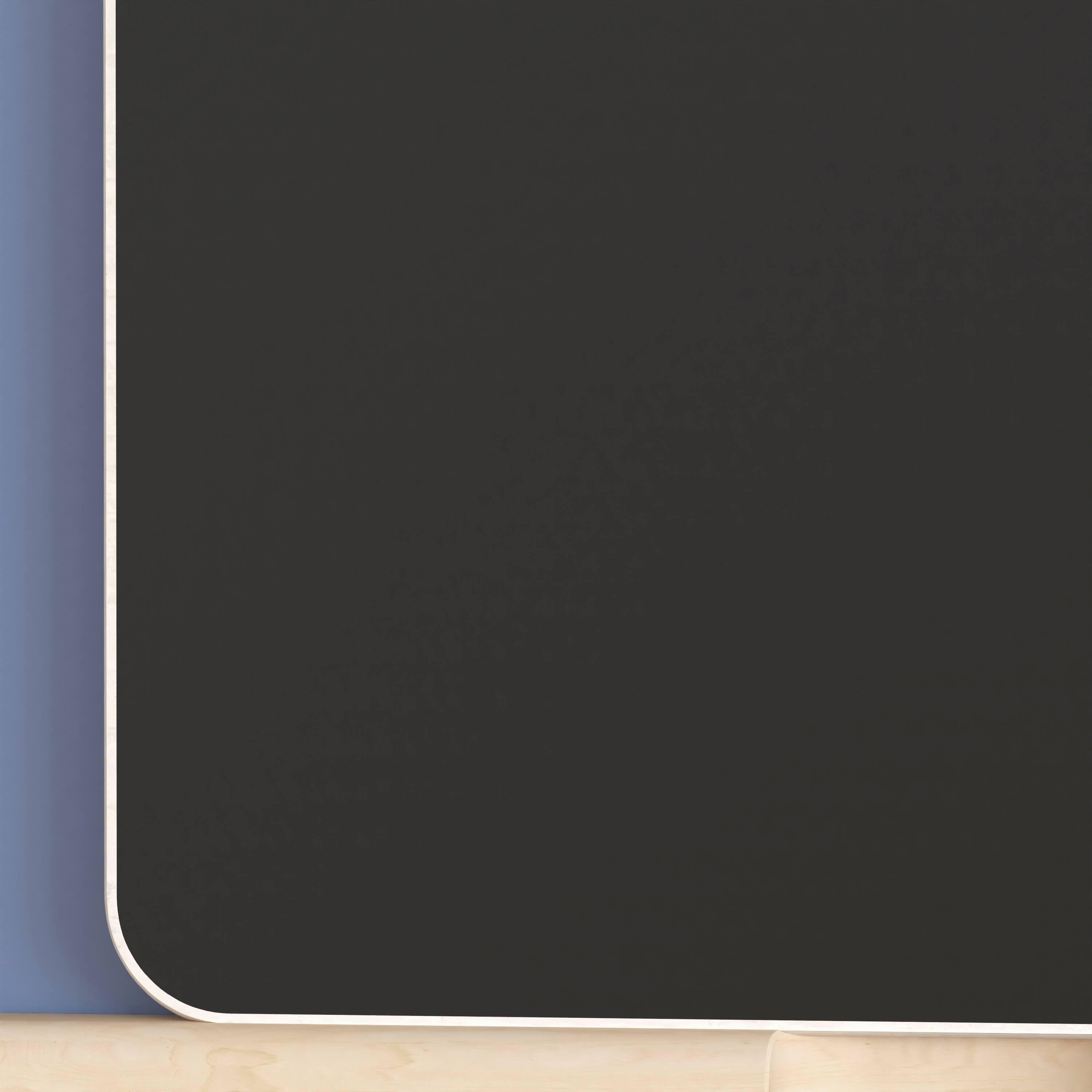 Alt View 3. Flash Furniture - Bright Beginnings Commercial Grade STEAM Wall Accessory Board, Magnetic Chalkboard - Black.