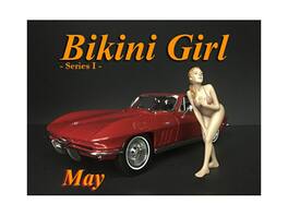 May Bikini Calendar Girl Figure for 1/24 Scale Models by American Diorama - Multi