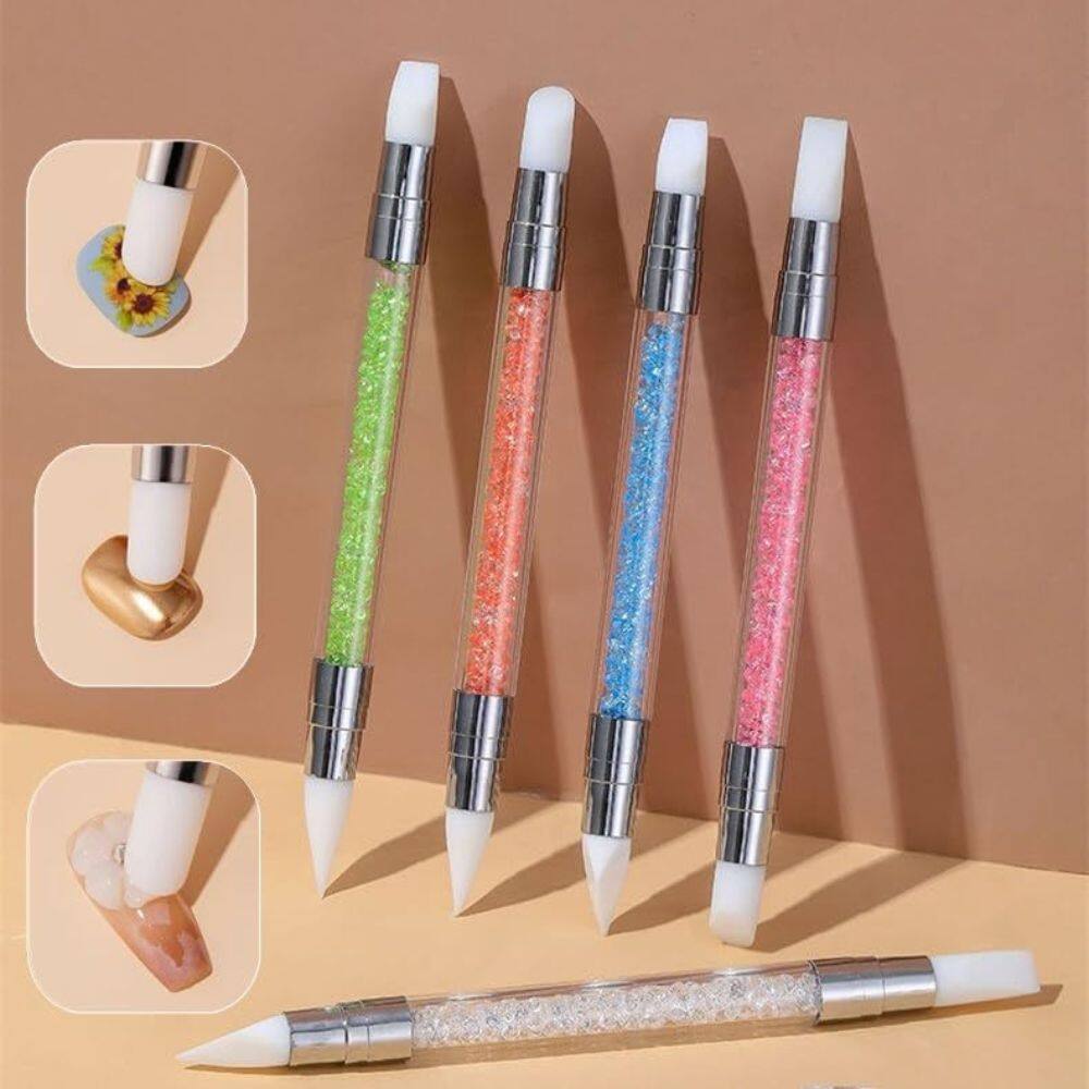 Alt View 2. Beauty Hub Ecommerce - 5 Pieces Nail Sculpture Pens - Multicolor.