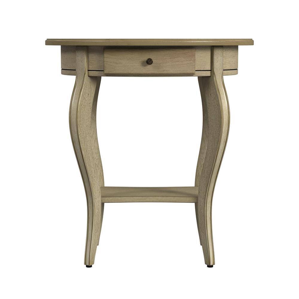 Alt View 2. Butler Specialty - Jeanette Oval Wood Side Table - Beige.