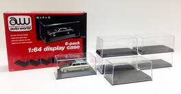 Autoworld - 6 Collectible Display Show Cases for 1/64 Scale Model Cars by Auto World