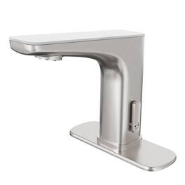 Dual-Sensor Touchless Bathroom Sink Faucet with Temperature Display