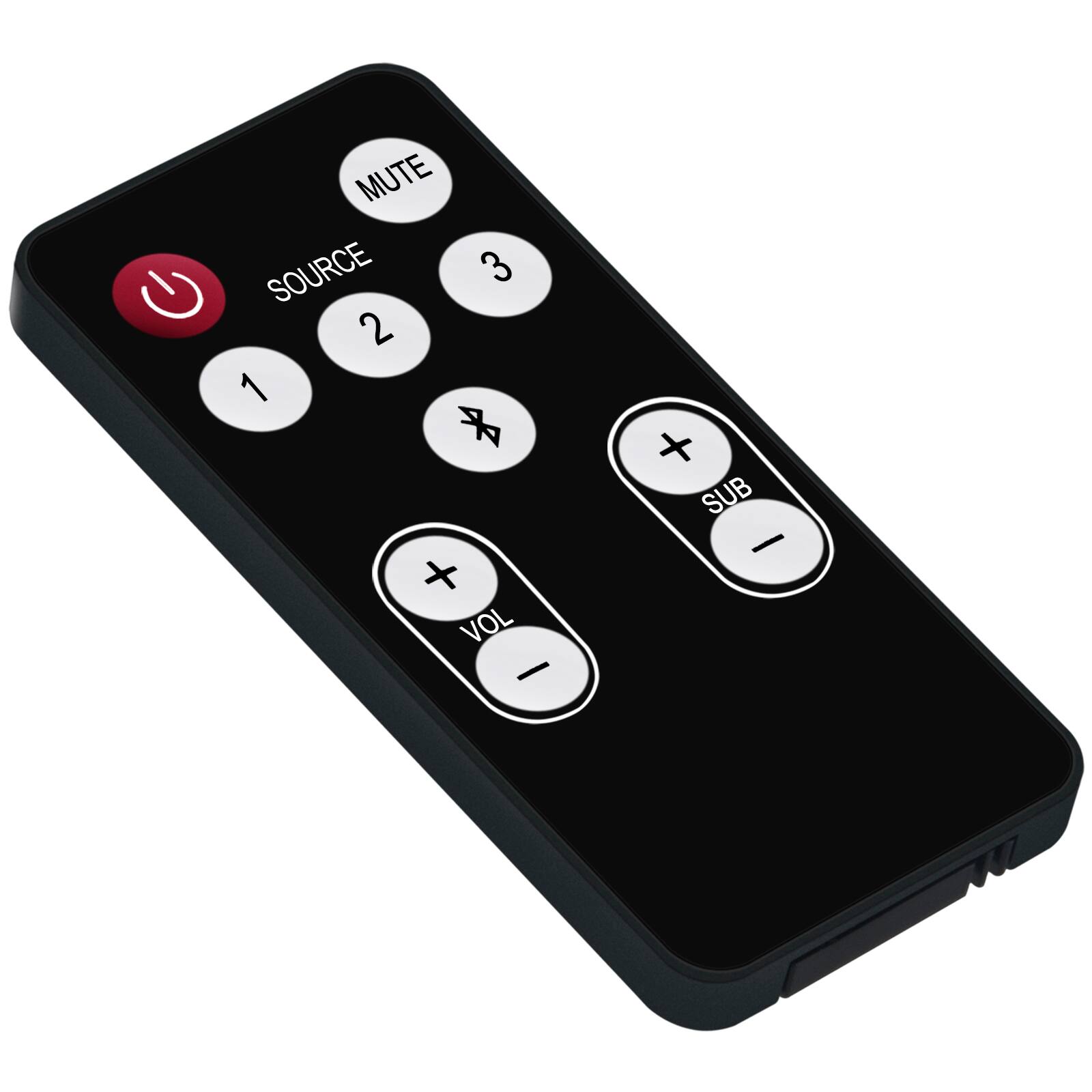 MUTE SOURCE 3 2 1 + VOL - + SUB -