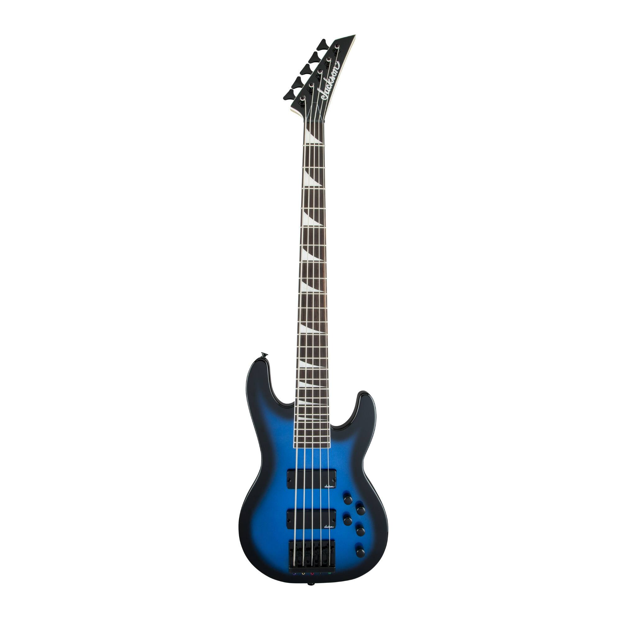 Left. Jackson - Jackson JS Series Concert 5-String Electric Guitar (Blue) with Bag and Strings.