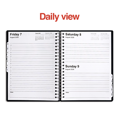 DAILY VIEW

Friday 7 August 2006

Saturday 8 August 2025

Sunday 9 August 2026