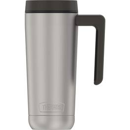Thermos - 18 oz. Alta Stainless Steel Mug - Matte Steel/Espresso Black - Matte Steel/Black