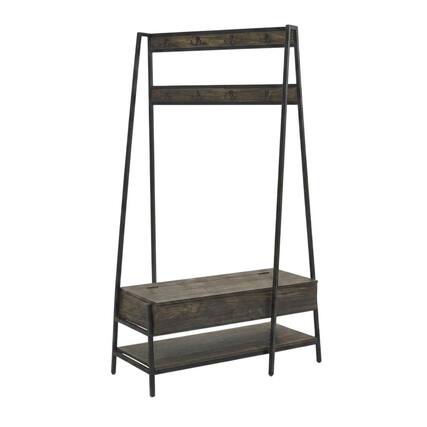 Front. Crosley Furniture - Jacobsen Hall Tree - Brown Ash.