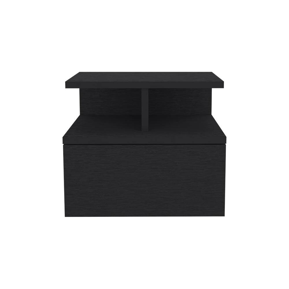 Treevol Furniture - Floating Nightstand Flopini, Bedroom - Black