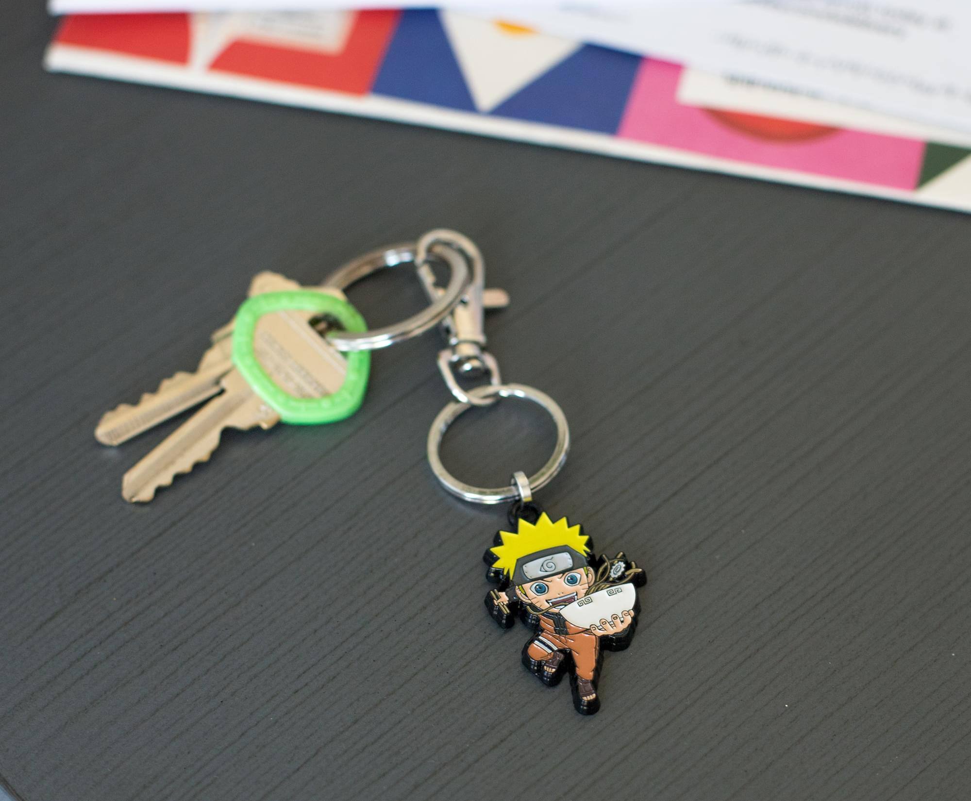 Alt View 10. SalesOne LLC - Naruto Uzumaki With Ramen Bowl Enamel Pendant Keychain | Toynk Exclusive - Orange.
