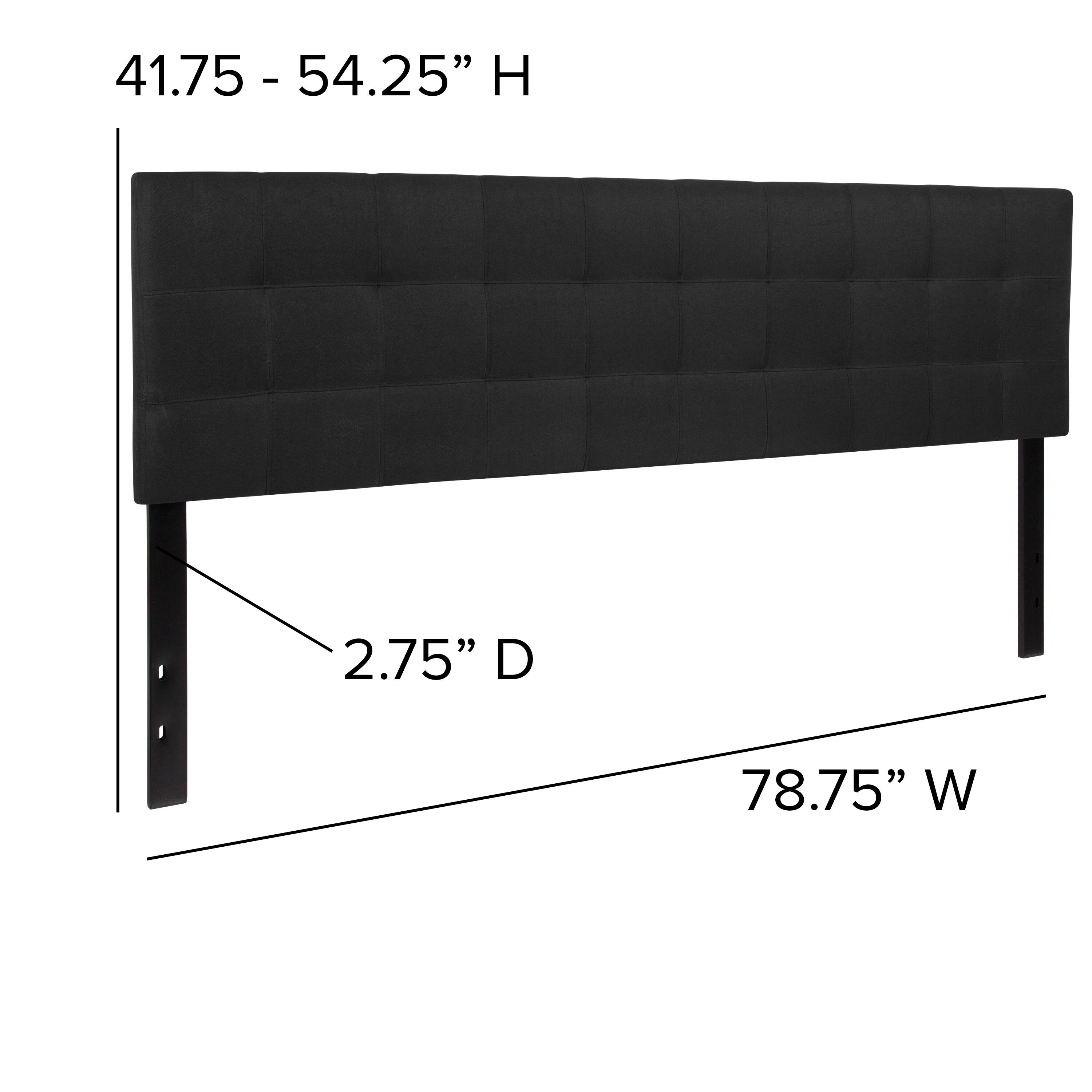 41.75 - 54.25" H  
2.75" D  
78.75" W